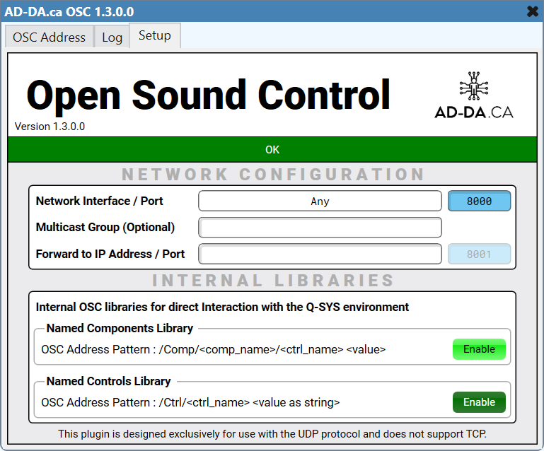Receive Mode - Setup