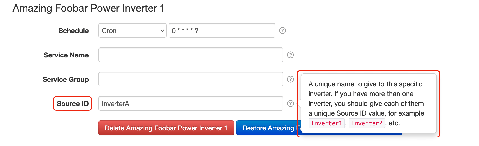 Localized sourceId settings in the SolarNode GUI
