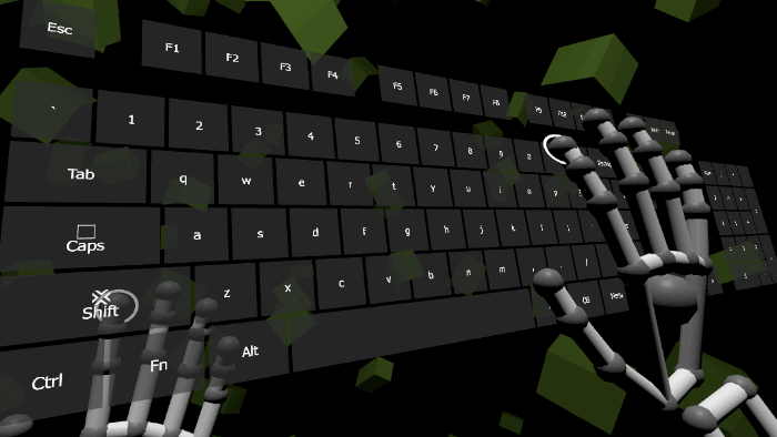 Hoverkey with Leap Motion