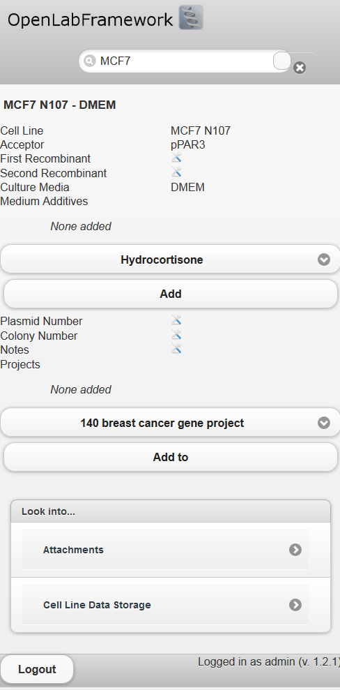 Mobile access to sample information