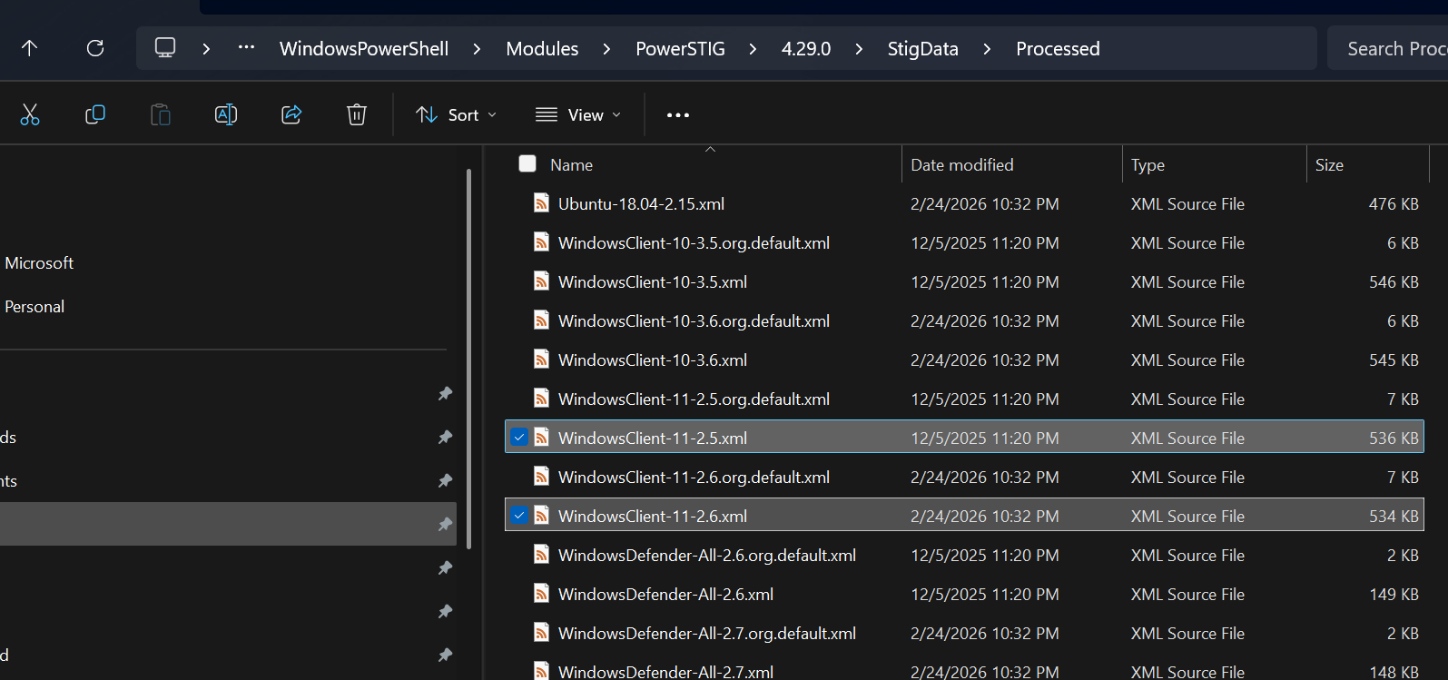 PowerStig DSC Resource Versions
