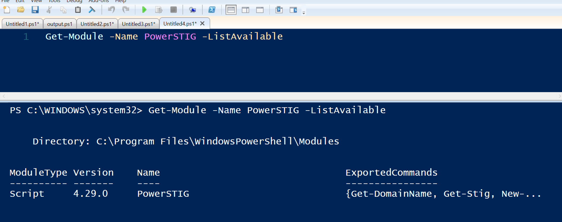 PowerStig Module Versions