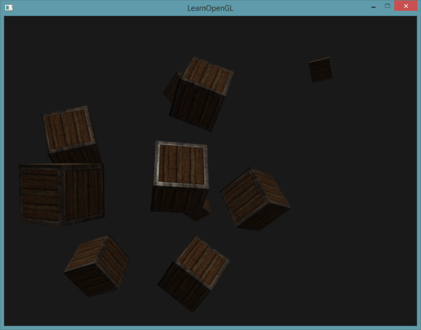 Scene with directional light