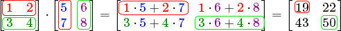 2x2 Matrix-matrix multiplication discussion