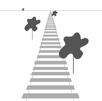 Perspective as looking down a railway