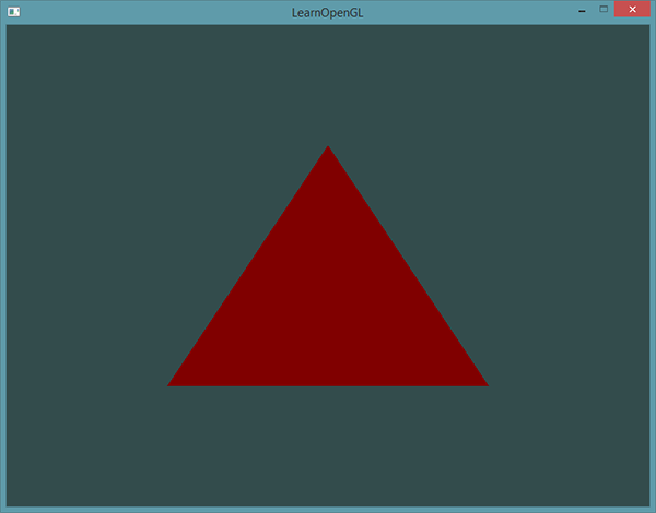 Dark-red triangle