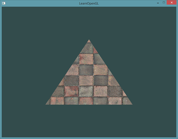 Triangle with wall texture