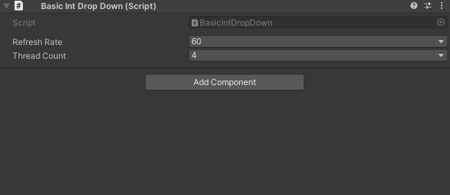IntDropDown with predefined values